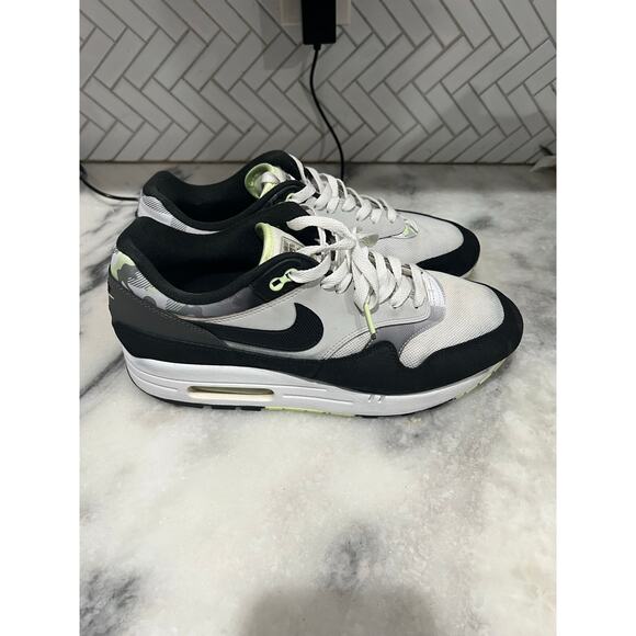 Nike Air Max 1 DB1998-100 White Black Volt Camo Men’s Size 10.5 Sneaker main image 11